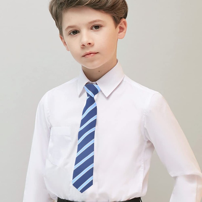 ShiningBeee 5 Pcs Zipper Ties for Boys, Adjustable Zipper Skinny