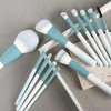 Makeup Brush Set with Pouch Case Mossy Mossy - 2 Colors, Green Cylindrical Case