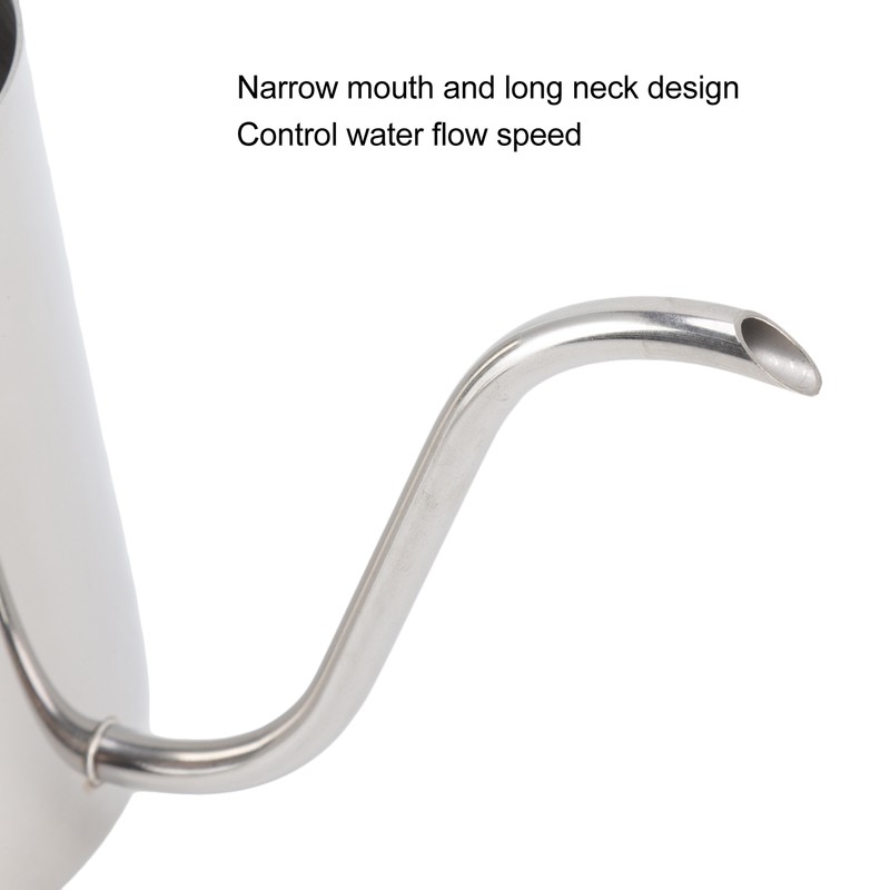 Pour Over Coffee Kettle Stainless Steel Handheld Narrow Drip Spout