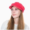 CRAGGI Bags and Accessories Women's Washed Denim Baker Boy Cap,