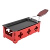 Cheese Raclette, Foldable Candlelight Cheese Melter Pan Non-Stick Tea Light