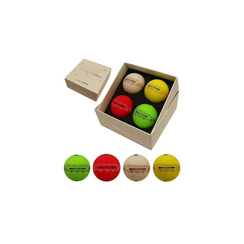 Volvik Unisex's Holidays Gift Pack, Chirstmas Golf Balls, Muli Colour,
