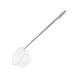 AIMALL Premium Retractable Stainless Steel Fishing Net for Fish Tanks, Dense Mesh Tropical Fish Net, Adjustable 5.1-15.4in Handle for Ornamental Fish