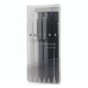 czxwyst 6pcs Retractable Gel Ink Pens 0.38mm EF Point Black