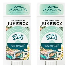 Jukebox Natural Deodorant for Women–Sky Blue Malibu Scent– Aluminum-Free, Formulated Without Baking Soda, No Harsh Chemicals, Odor Blocking Technology, Neroli, Orange, Sea Salt- 2.65oz, 2 Pack