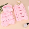 Casoty 9 Pcs Pink Spa Headband, Sleepover Party Favors, Soft