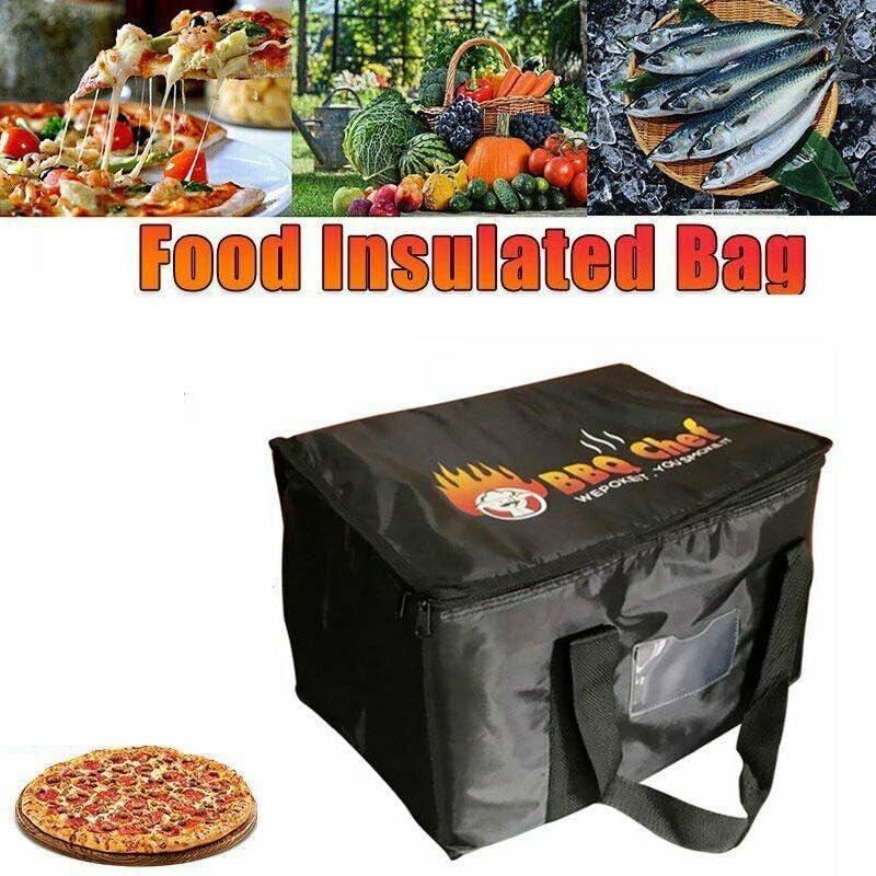 16/28/50L Insulated Food Delivery Bag Pizza Takeaway Thermal Bag Storage,