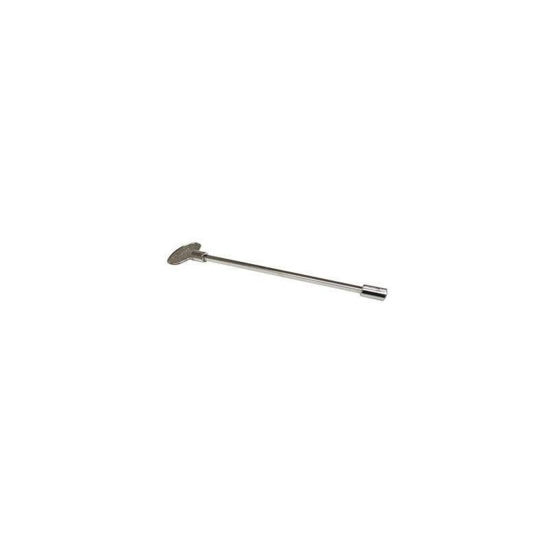 HPC Fire Universal Shutoff Valve Key (317-18B), Polished Brass, 18-Inch
