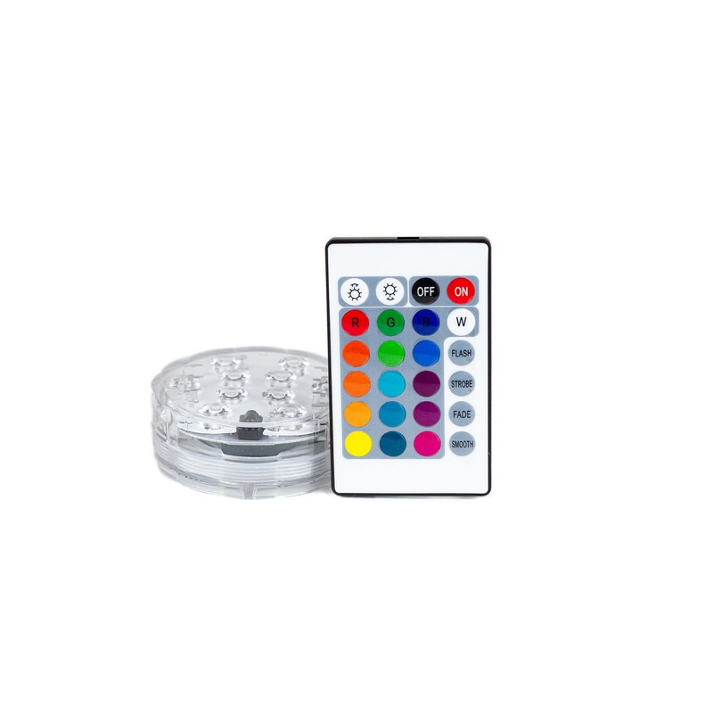 LED Coaster with 16 Colours Dimmable with Remote Control