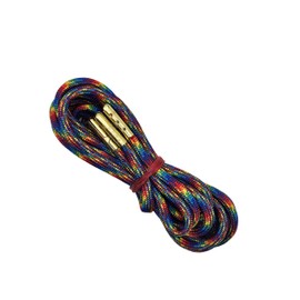 Generic INSANELY PARACORD Shoe Lace Boot Lace Paracord Shoelace 550 Pound Strength Made in USA Round with Metal Aglet (Tie Dye, 63"" (160.02 CM) ONE PAIR)