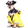 Voarge Dog Zip Up Dog Raincoat with Buttons, Waterproof Dog