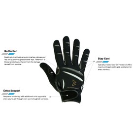 Beastmode - Guantes de fitness para hombre (pequeños)