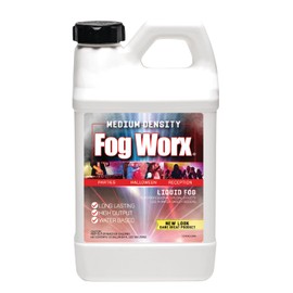 FogWorx Fog Juice - 1 Half Gallon of Premium Fog Fluid (64oz) - Medium Density, High Output, Long Lasting Fog Machine Fluid