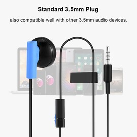 Topiky Headphones for, 3.5 mm mono gaming headphones headset with microphone for 4 for controllers
