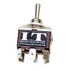 IndusTec DPDT 20 Amp 12V 24V (On)/Off/(On) 6 Pin Quick Plug 3 Position Momentary Automatic Reset Toggle Switch