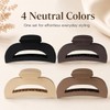 4 Pcs Flat Claw Clips for Women, Matte Hair Clips