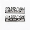 2pcs Grumpy Man Edition Emblem Badge Car Sticker for Universal