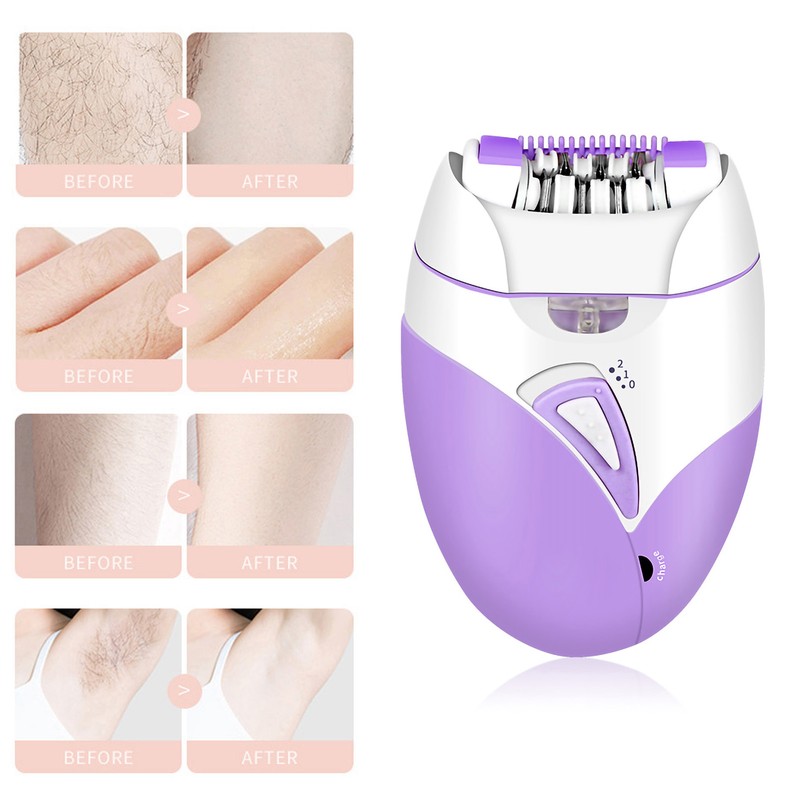 Electric Hair Removal Epilator Rechargeable Detachable Head for Women Man