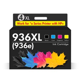 936XL 936 9125e Ink Cartridges Combo Pack: Replacement for HP 936e 936 Ink Cartridges for HP Printers OfficeJet Pro 9125e 9120e 9730e 9130 9135e 9122e 9128e 9110b 9120b 9130b 9130e