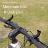 Veumoie Ergonomic Bicycle Bar Ends Bicycle Drop Handlebar Thumb Grips