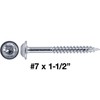 #7 x 1-1/2" Pocket Hole Torx/Star Head Screws FINE Thread