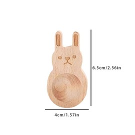 6pcs Wood Essential Oil Diffuser, Rabbit Shape Essential Oil Diffuser,Wooden Aromatherapy Diffusers Small Round Diffuser for Home, Offices, Cars