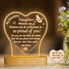 Attivolife Daughter Gift from Parent, 3D Night Light Warm Color