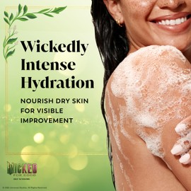 Olay Body Wash for Women, Wickedly Wonderful Elphaba’s Edition, Intensely Hydrating & Renewing, Pro-Hyaluronic Acid Serum with Vitamin B3, For All Skin Types, Cashmere Woods & Lime Scent, 20 fl oz