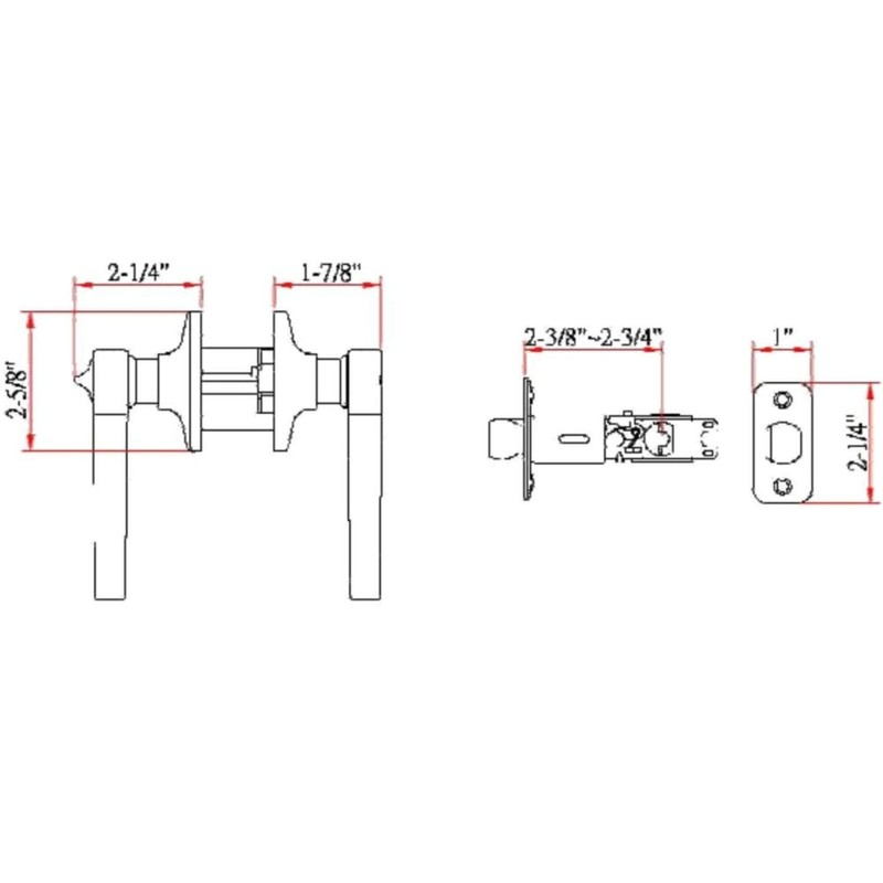 Design House 791632 Scroll 2-Way Adjustable Privacy Door Lever, Oil