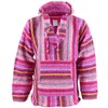 Siesta Mexican Baja Jerga Hoody - Pink Multi (X-Large)
