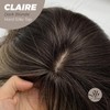 JBEXTENSION 22 Inches Scalpiana 3.5X4 Hard Silky Top Natural Scalp