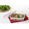 Fuji Enamel Moomin Flower Garden Shallow Square Container M