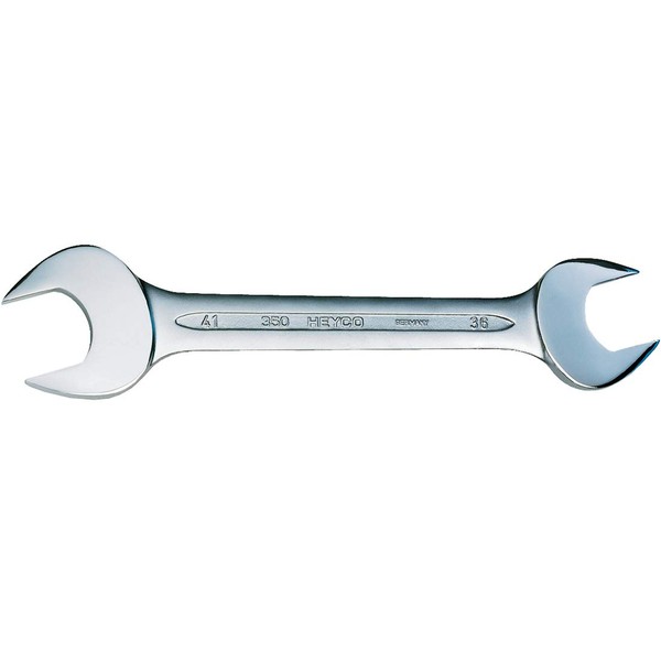 Heyco 350323682"350" Double Ended Open Jaw Wrench, Silver