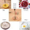Multifunctional stainless steel stirring, spring mechanical semi-automatic whisk, milk frother,