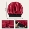 Supaze Satin Silk Bonnet Shower Cap