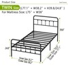 Kujielan Metal Bed Frame - Structurally Stable Heavy Duty Steel