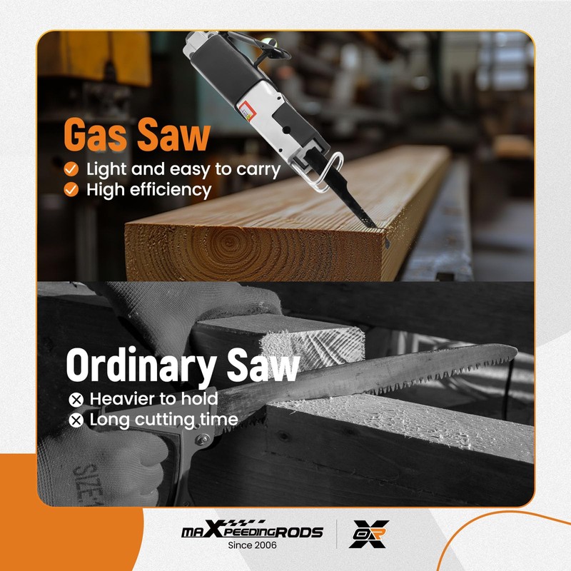 maXpeedingrods Air Reciprocating Body Saw and File Accessories Kit, Pneumatic