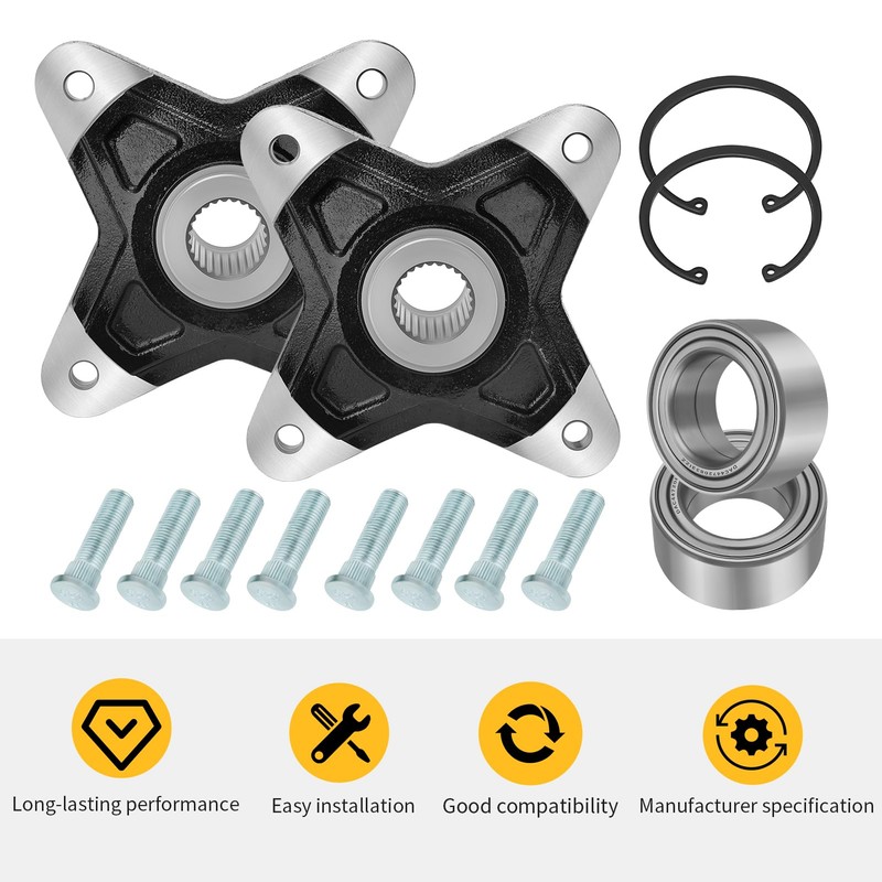 M MATI 2PCS Rear Wheel Hubs & Bearing kit for
