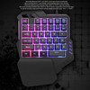One Handed Gaming Keyboard 7 Color RGB Backlight Ergonomic 35