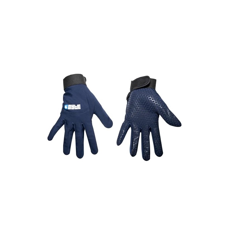 BYTE SKIN HOCKEY GLOVES NAVY (SMALL)