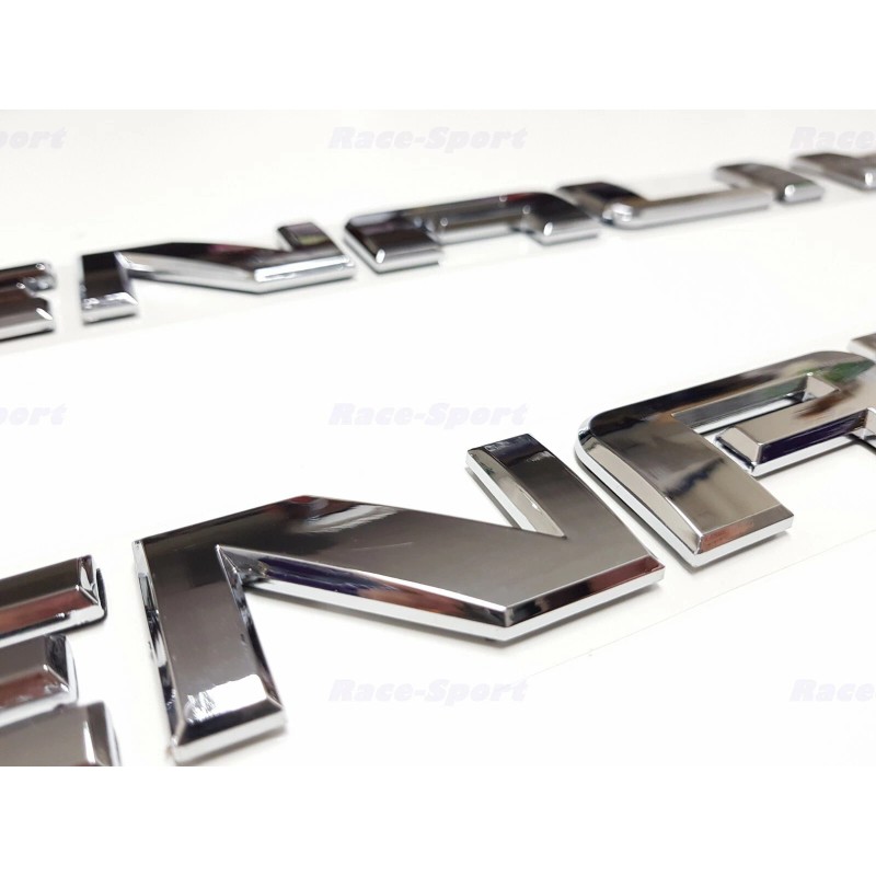 GMC 2PCS Chrome DENALI HD 3D Side Door Letter Emblem