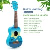 Unbranded Kmise Soprano Ukulele 21 inch Basswood with Carry Bag