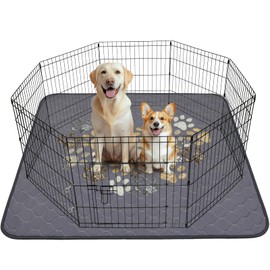 Washable Pee Pads for Dogs Mat: Large Reusable Pee Puppy Pads for Dogs 66" x 72", Absorbent & Leakproof Whelping Pads for Dog Potty Training, Dog Pads Washable Waterproof for Playpen, Cage, Grey