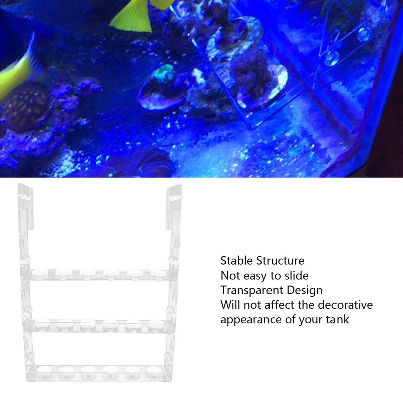 Coral Frag Rack Clear Acrylic Vertical 3 Layer Hanging Coral
