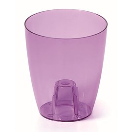 HappyFlower Flowerpot, Multiproject, Planter, Premium Quality, Best for Orchids, Transparent Orchid Pot, 2 Sizes, 6 Colours