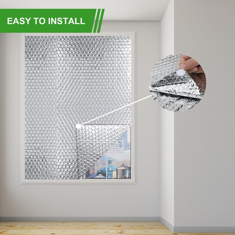 AGHITG Bubble Reflective Insulation Roll to Window Insulation for Winter,