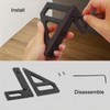 GSDOXLE 3D Multi-Angle Measuring Ruler,Miter Triangle Ruler Precision Layout Measuring