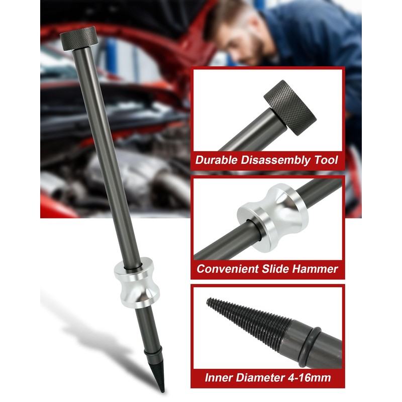 Wvoillty Injector Sealing Ring Extractor, Diesel Injector Seal Puller Set,