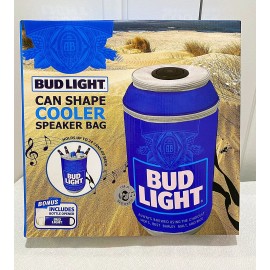Budweiser Bud Light Can Shape Cooler Speaker Bag With Can Opener