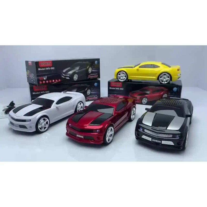 American Race Car Coupe Portable Bluetooth Speaker With LED Lights